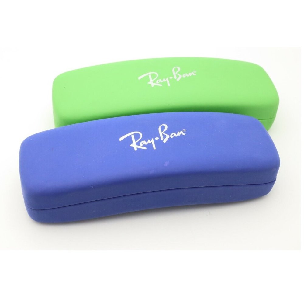 Original 2 Ray Ban Youth Kids Eyeglasses Sunglasses Case / Verity Green & Blue